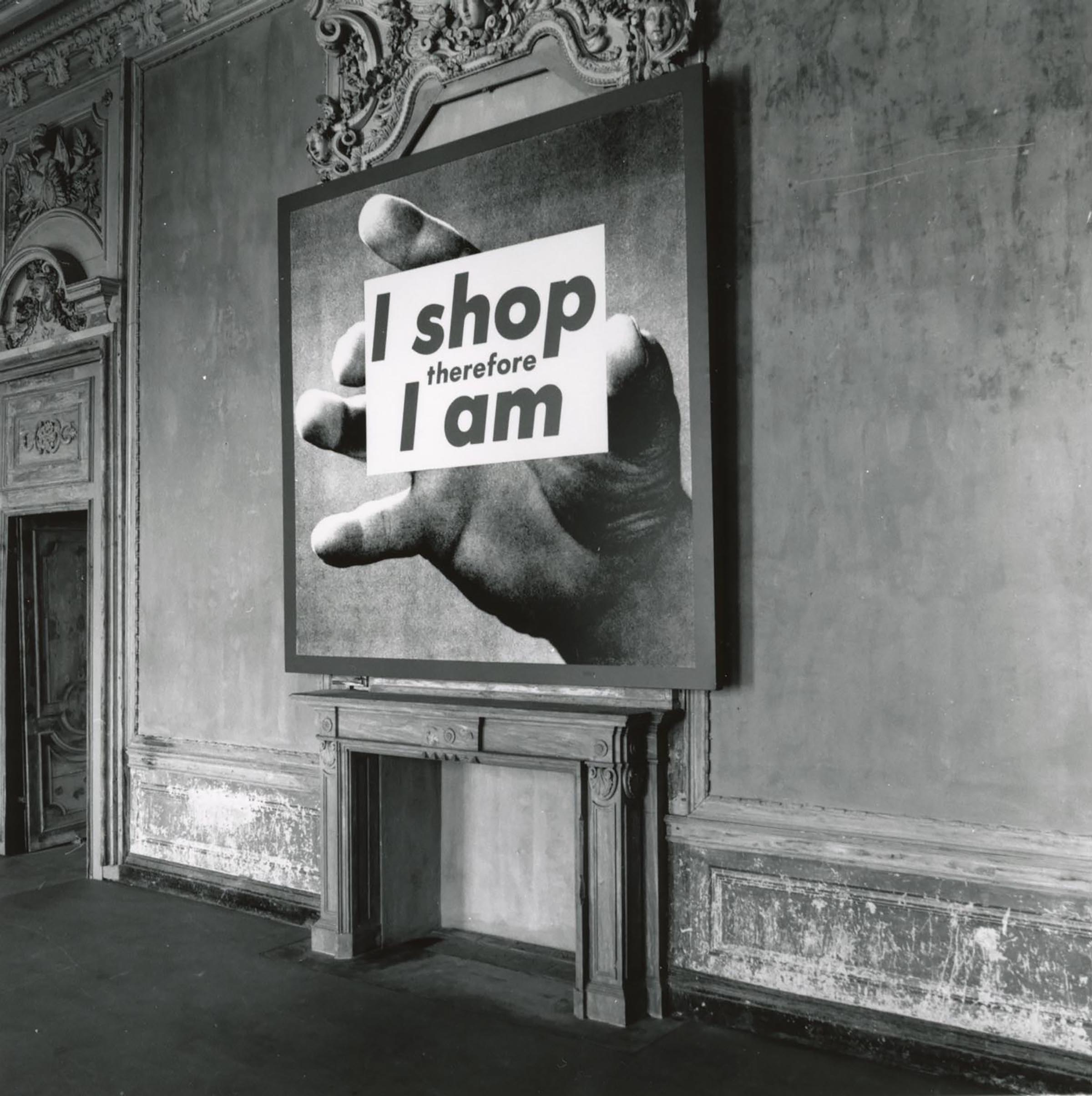 Barbara Kruger, Senza titolo (I shop therefore I am), 1987